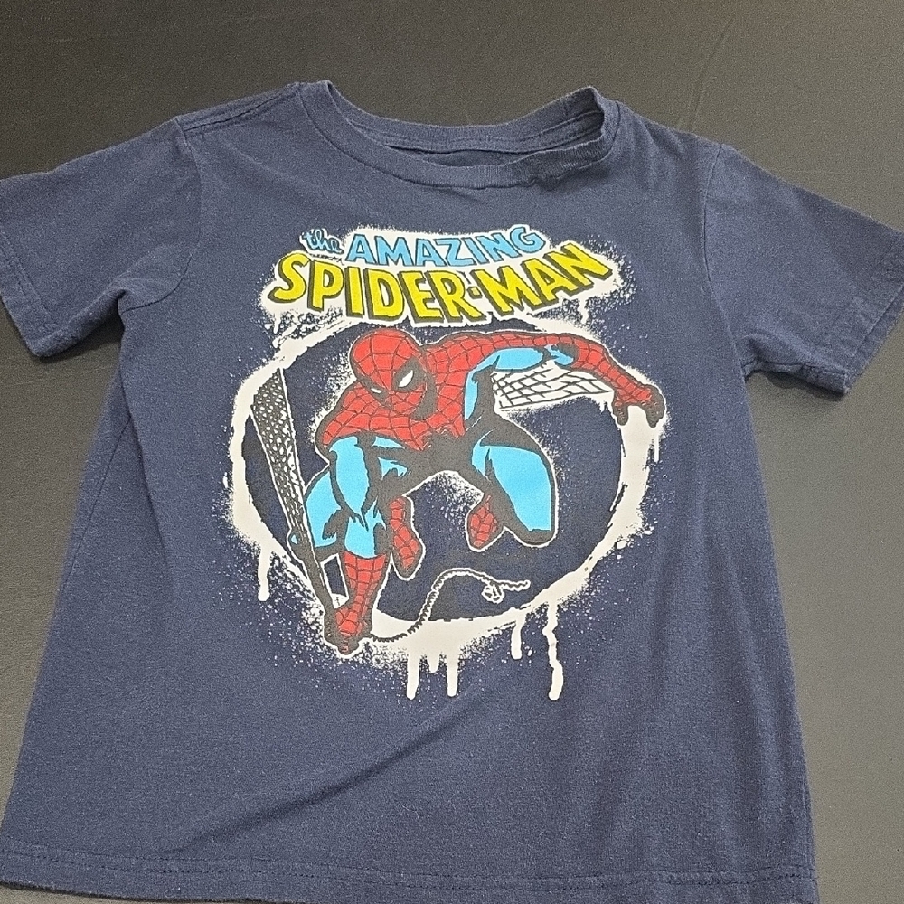 Marvel Navy Blue Spider-Man Kids Tee